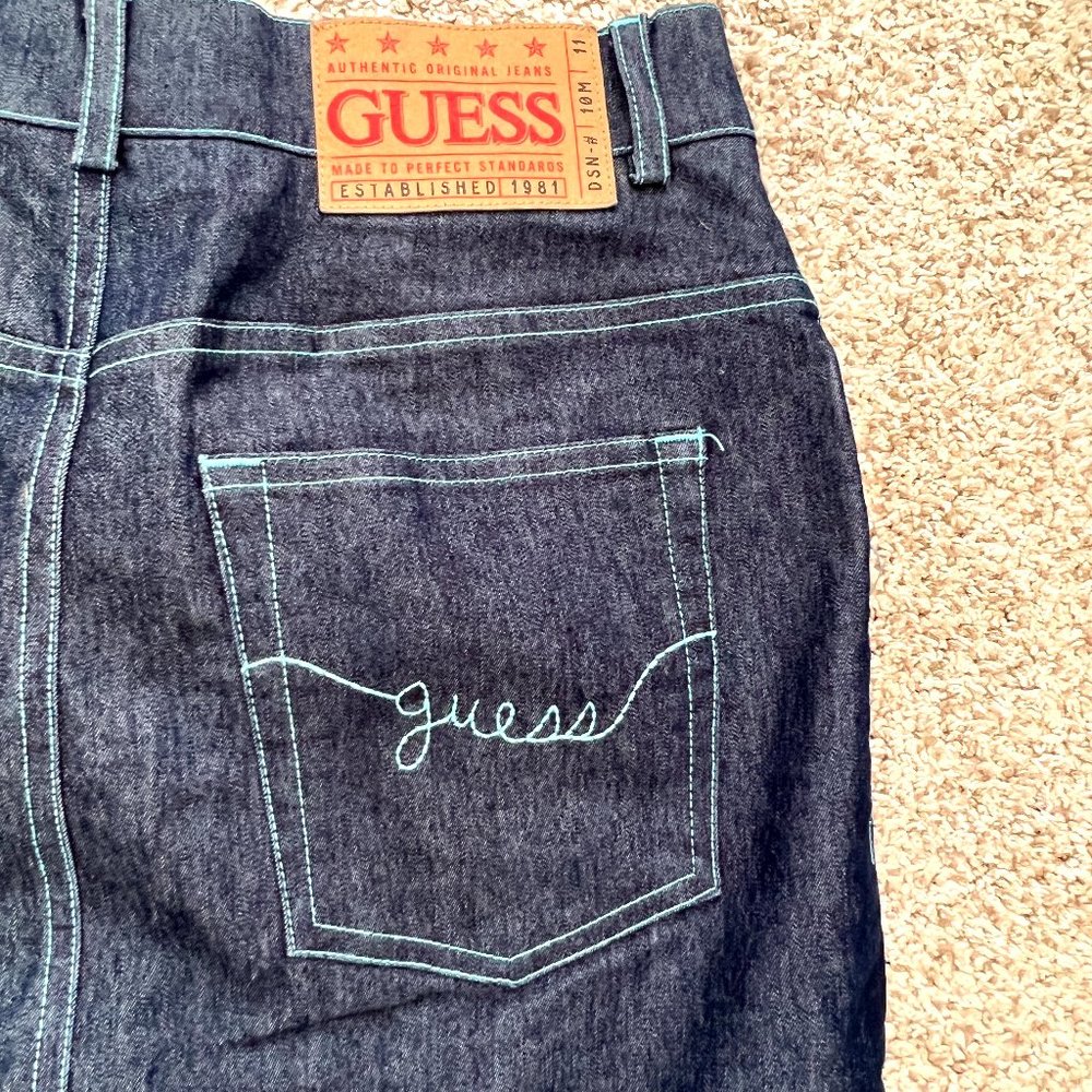 NWOT Rare Guess Jean Pencil Skirt - Size 24
